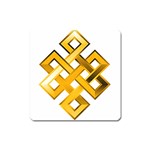 Endless Knot gold Magnet (Square)