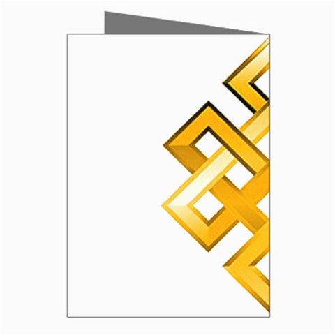 Endless Knot gold Greeting Card from ArtsNow.com Right