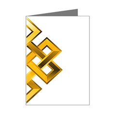 Endless Knot gold Mini Greeting Card from ArtsNow.com Left