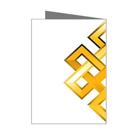 Endless Knot gold Mini Greeting Card from ArtsNow.com Right