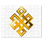 Endless Knot gold Jigsaw Puzzle (Rectangular)