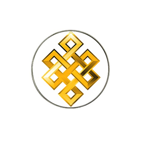 Endless Knot gold Hat Clip Ball Marker (4 pack) from ArtsNow.com Front