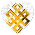 Endless Knot gold Jigsaw Puzzle (Heart)