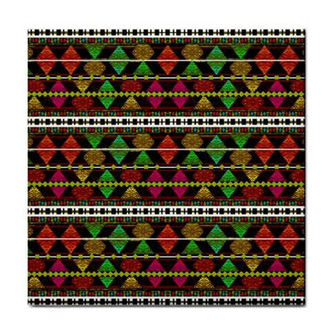 Aztec Style Pattern Ceramic Tile from ArtsNow.com Front