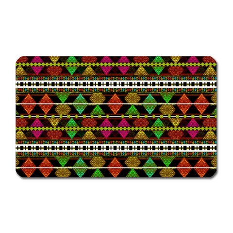 Aztec Style Pattern Magnet (Rectangular) from ArtsNow.com Front