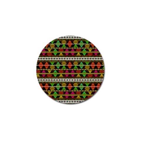 Aztec Style Pattern Golf Ball Marker from ArtsNow.com Front