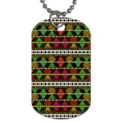 Aztec Style Pattern Dog Tag (Two Back