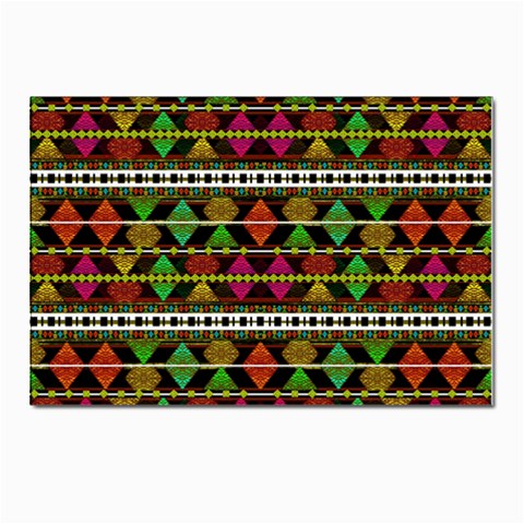 Aztec Style Pattern Postcards 5  x 7  (10 Pack) from ArtsNow.com Front