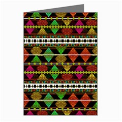 Aztec Style Pattern Greeting Card (8 Pack) from ArtsNow.com Left