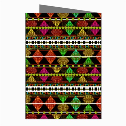 Aztec Style Pattern Greeting Card (8 Pack) from ArtsNow.com Right