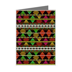 Aztec Style Pattern Mini Greeting Card from ArtsNow.com Left