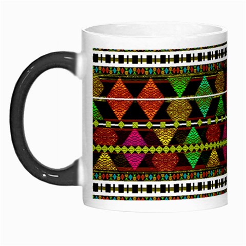 Aztec Style Pattern Morph Mug from ArtsNow.com Left