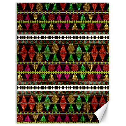 Aztec Style Pattern Canvas 12  x 16  (Unframed) from ArtsNow.com 11.86 x15.41  Canvas - 1