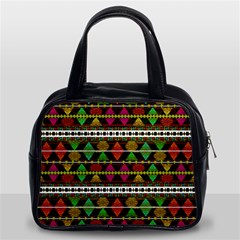 Aztec Style Pattern Classic Handbag (Two Sides) from ArtsNow.com Front