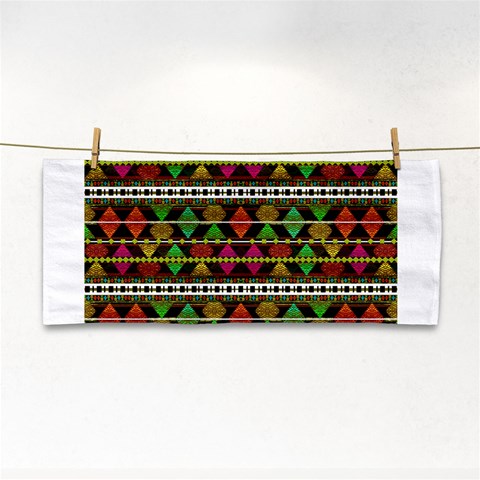 Aztec Style Pattern Hand Towel from ArtsNow.com Front