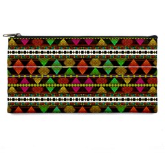 Aztec Style Pattern Pencil Case from ArtsNow.com Front