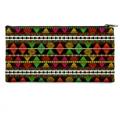 Aztec Style Pattern Pencil Case from ArtsNow.com Back