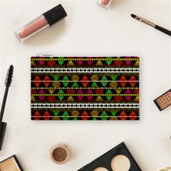 Aztec Style Pattern Cosmetic Bag (Small) from ArtsNow.com Front