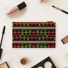 Aztec Style Pattern Cosmetic Bag (Small) from ArtsNow.com Back