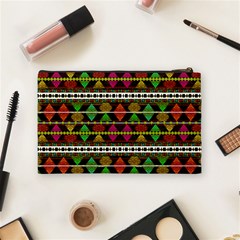 Aztec Style Pattern Cosmetic Bag (Medium) from ArtsNow.com Back