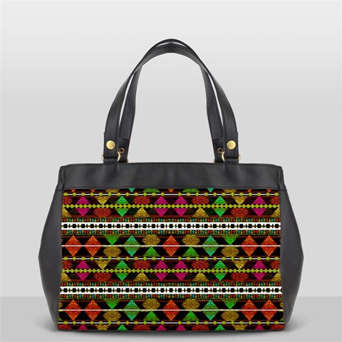 Aztec Style Pattern Oversize Office Handbag (One Side) from ArtsNow.com Front