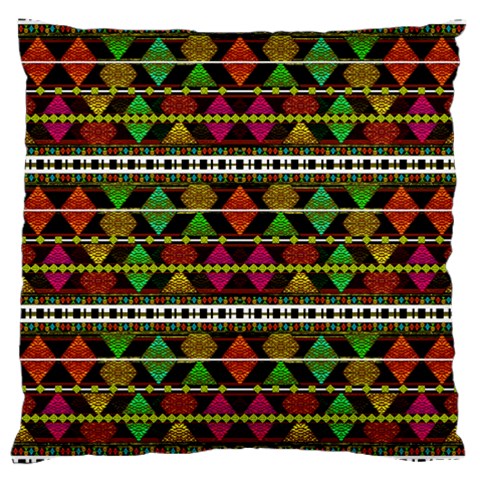 Aztec Style Pattern Large Cushion Case (Single Sided)  from ArtsNow.com Front