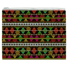 Aztec Style Pattern Cosmetic Bag (XXXL) from ArtsNow.com Front