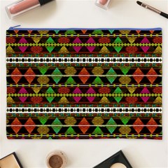 Aztec Style Pattern Cosmetic Bag (XXXL) from ArtsNow.com Front