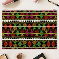 Aztec Style Pattern Cosmetic Bag (XXXL) from ArtsNow.com Back