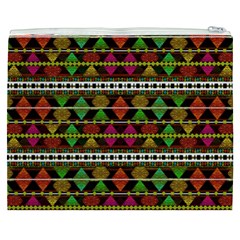 Aztec Style Pattern Cosmetic Bag (XXXL) from ArtsNow.com Back