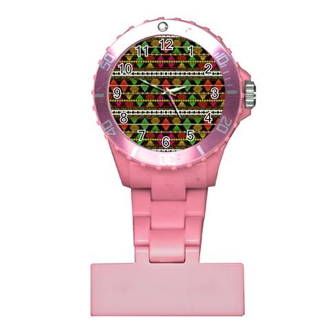 Aztec Style Pattern Nurses Watch from ArtsNow.com Front