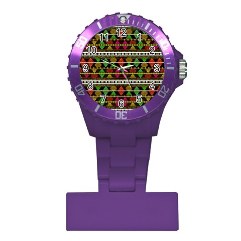 Aztec Style Pattern Nurses Watch from ArtsNow.com Front