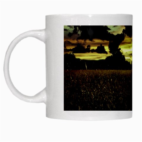 Dark Meadow Landscape  White Coffee Mug from ArtsNow.com Left