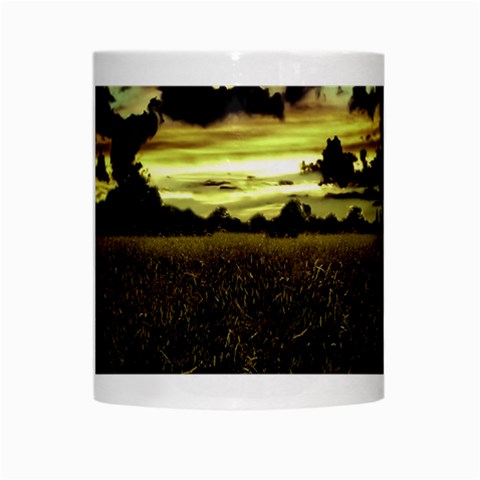 Dark Meadow Landscape  White Coffee Mug from ArtsNow.com Center