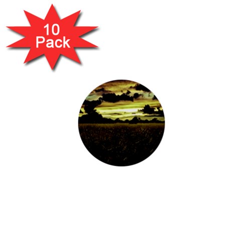 Dark Meadow Landscape  1  Mini Button (10 pack) from ArtsNow.com Front