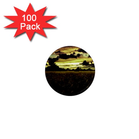 Dark Meadow Landscape  1  Mini Button Magnet (100 pack) from ArtsNow.com Front