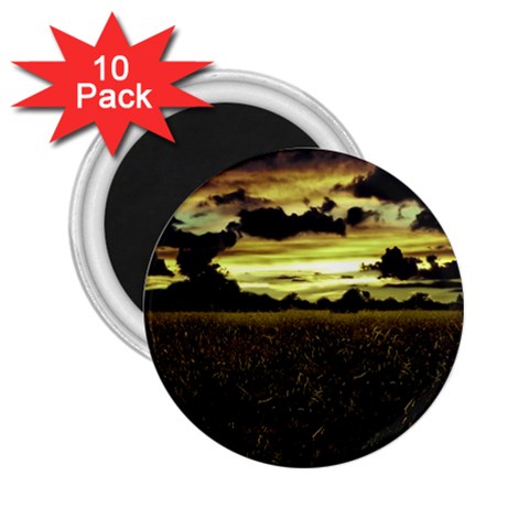 Dark Meadow Landscape  2.25  Button Magnet (10 pack) from ArtsNow.com Front