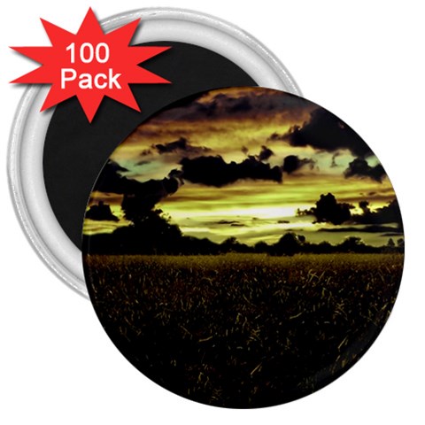 Dark Meadow Landscape  3  Button Magnet (100 pack) from ArtsNow.com Front