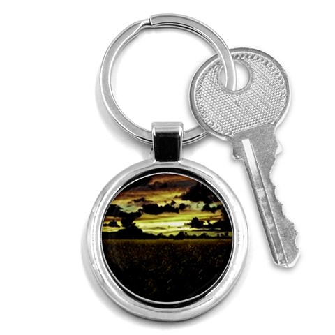 Dark Meadow Landscape  Key Chain (Round) from ArtsNow.com Front