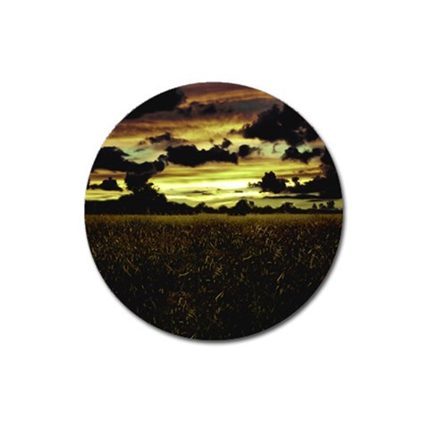 Dark Meadow Landscape  Magnet 3  (Round) from ArtsNow.com Front