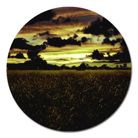 Dark Meadow Landscape  Magnet 5  (Round) from ArtsNow.com Front