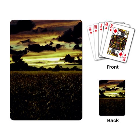 Dark Meadow Landscape  Playing Cards Single Design from ArtsNow.com Back