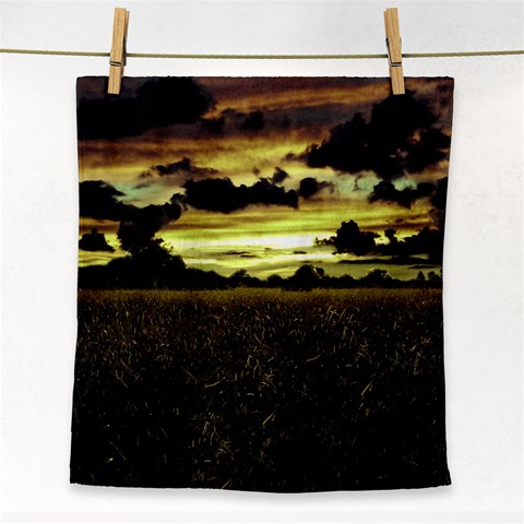 Dark Meadow Landscape  Face Towel from ArtsNow.com Front