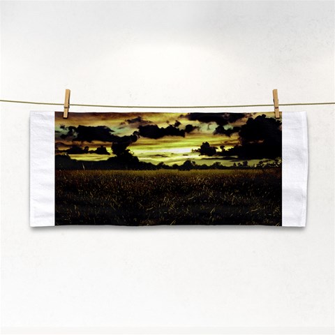 Dark Meadow Landscape  Hand Towel from ArtsNow.com Front