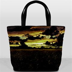 Dark Meadow Landscape  Bucket Handbag from ArtsNow.com Back