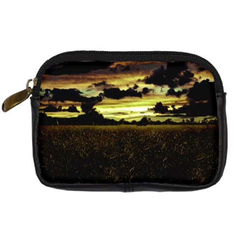 Dark Meadow Landscape  Digital Camera Leather Case from ArtsNow.com Front