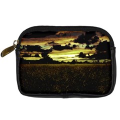 Dark Meadow Landscape  Digital Camera Leather Case from ArtsNow.com Front