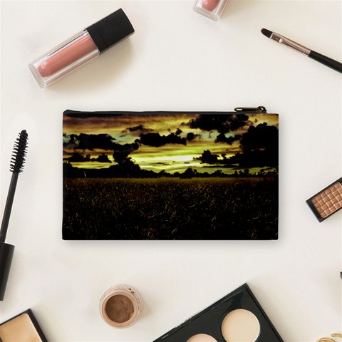 Dark Meadow Landscape  Cosmetic Bag (Small) from ArtsNow.com Back