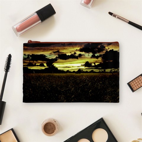 Dark Meadow Landscape  Cosmetic Bag (Medium) from ArtsNow.com Front