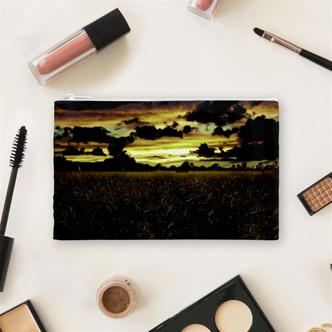 Dark Meadow Landscape  Cosmetic Bag (Medium) from ArtsNow.com Front